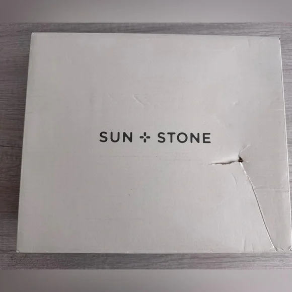 Sun + Stone Women's Cognac Elizaa Notched Pointed Toe Dress Booties Size 7W - Picture 11 of 11